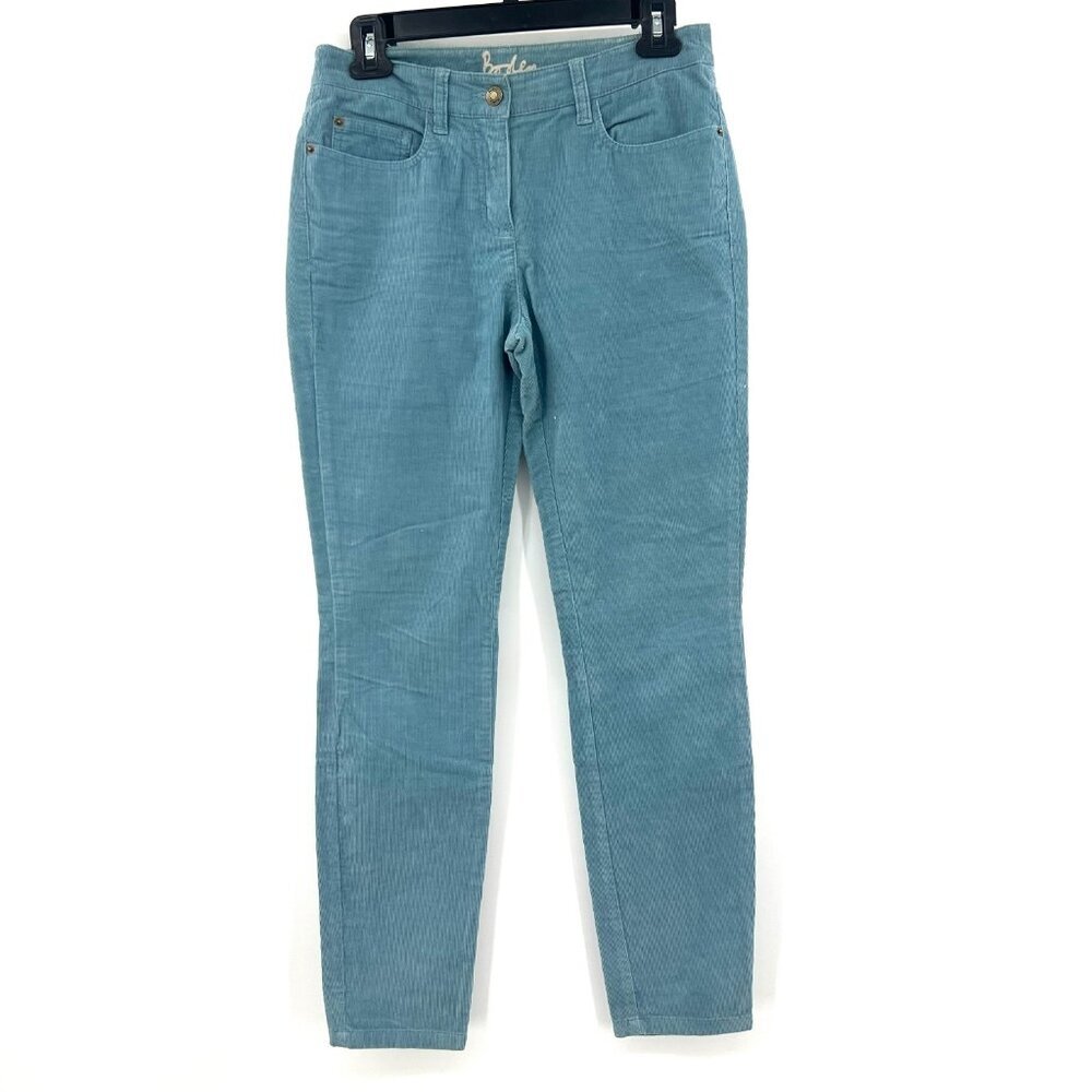 Boden Blue Corduroy Slim Leg Pants Women's 4 P